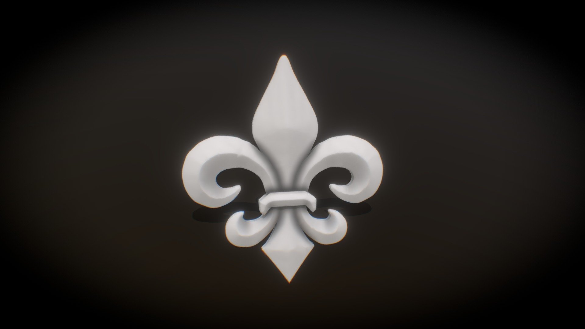 Fleur Lys Triangulé Stl