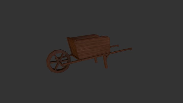 Wheel Barrow Sketchfab 3D Model
