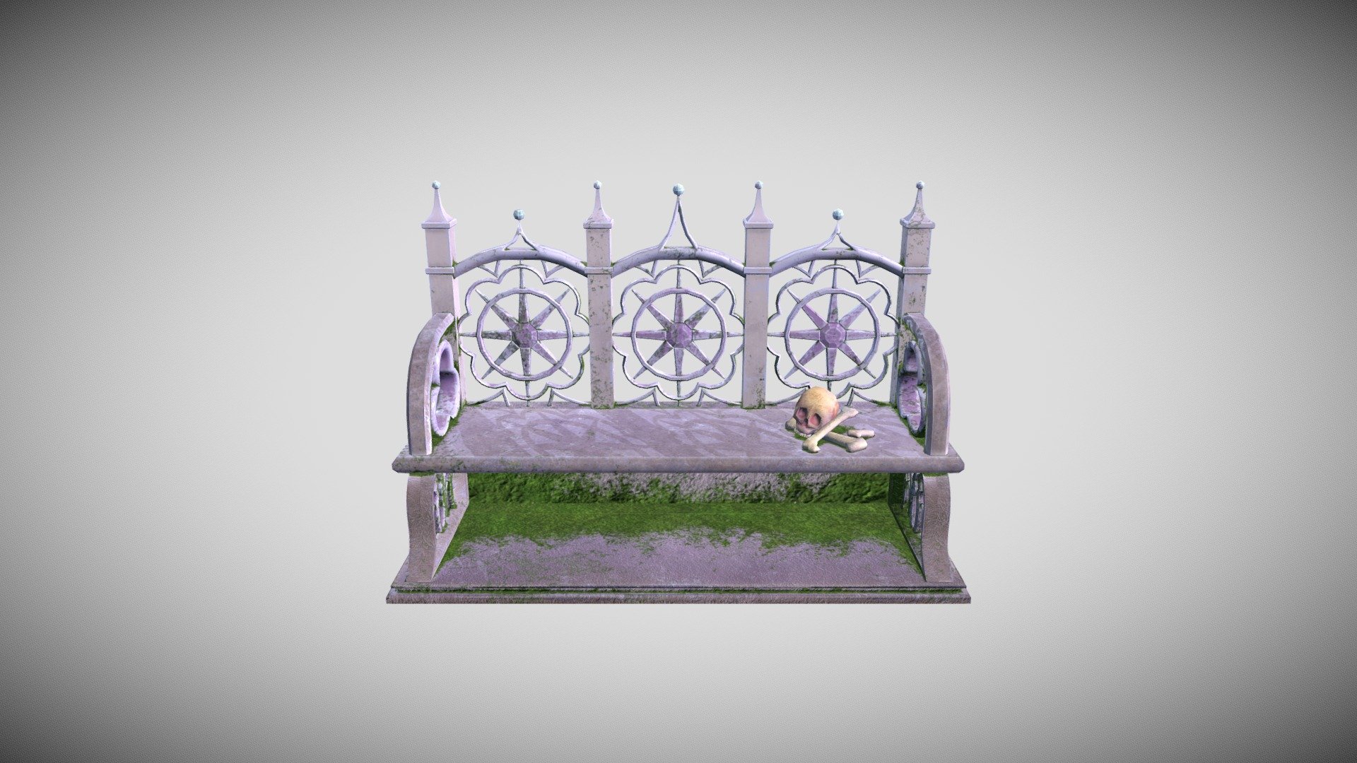 Bench of the Church of Mystra - 3D model by Boutet Nathan ...