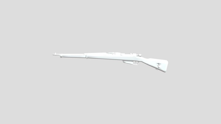 Hanyang 88 rifle WW2 3D Model