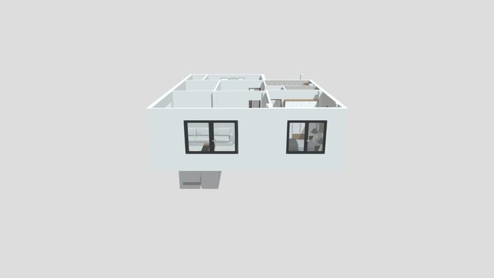 نموذج الطابق الاول والثاني - استوطان العقارية 3D Model