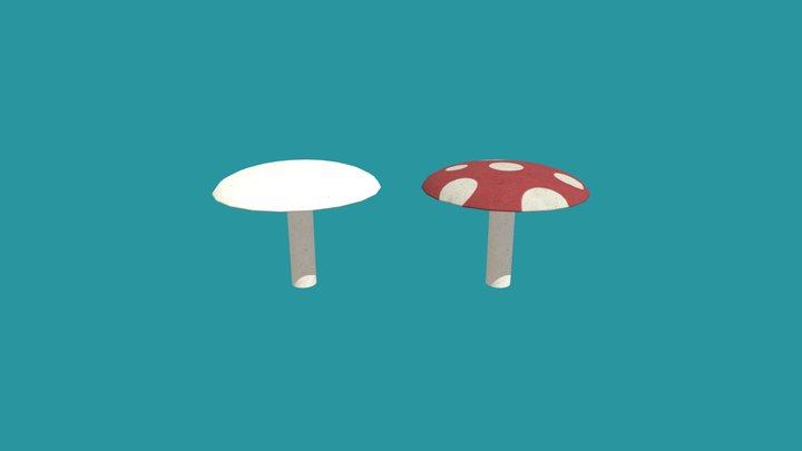 Mushrooms 3D Model