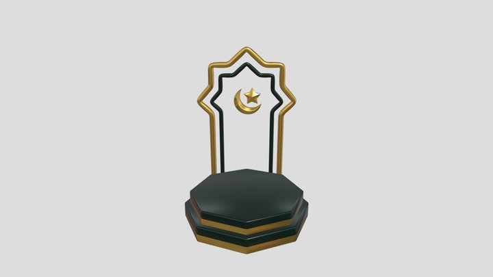 Islamic podium منصة اسلامية للتصميم 1 – Modello 3D gratuito STL
