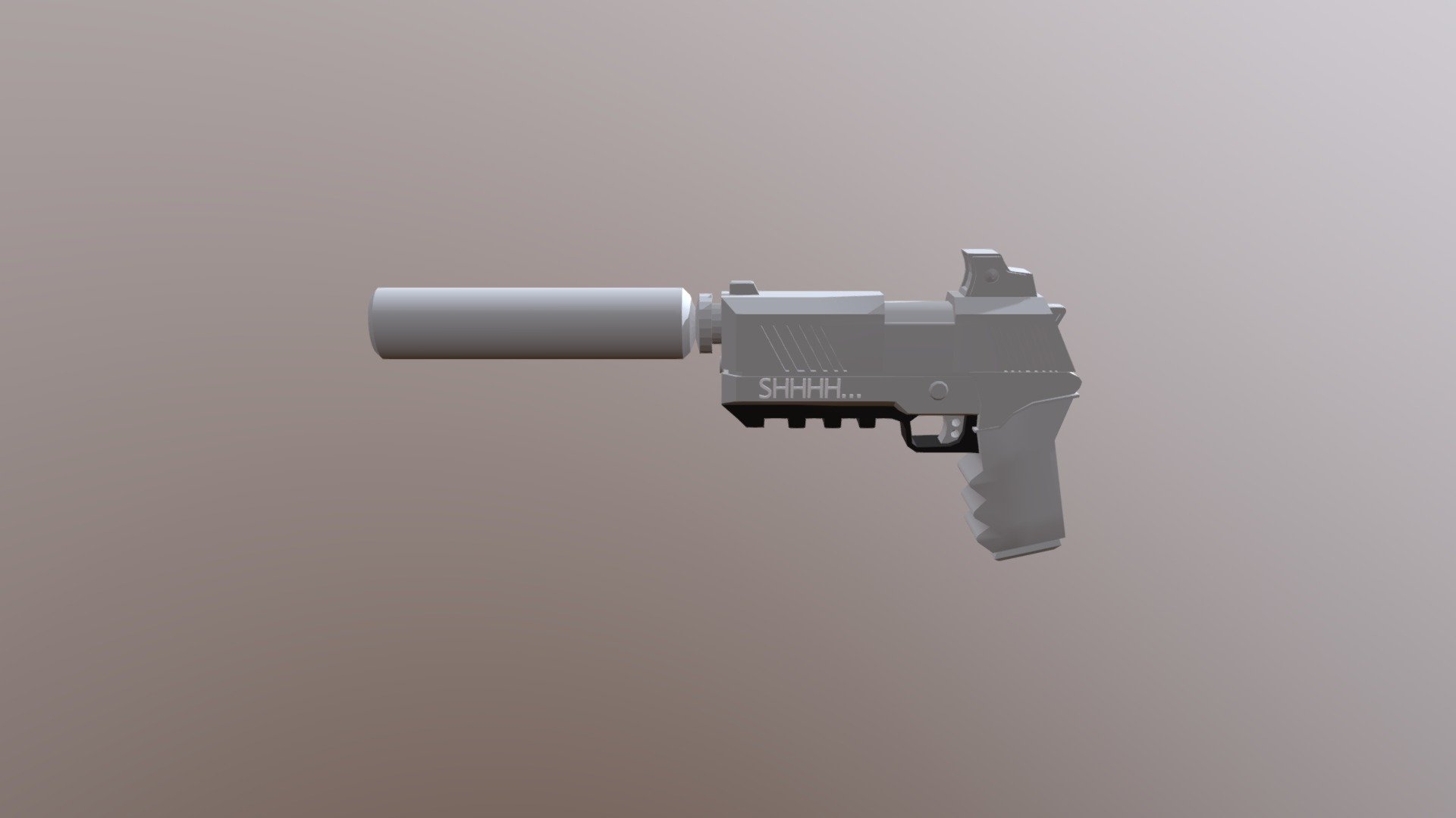 Pistol - 3D model by adamsassets [aee9a9a] - Sketchfab