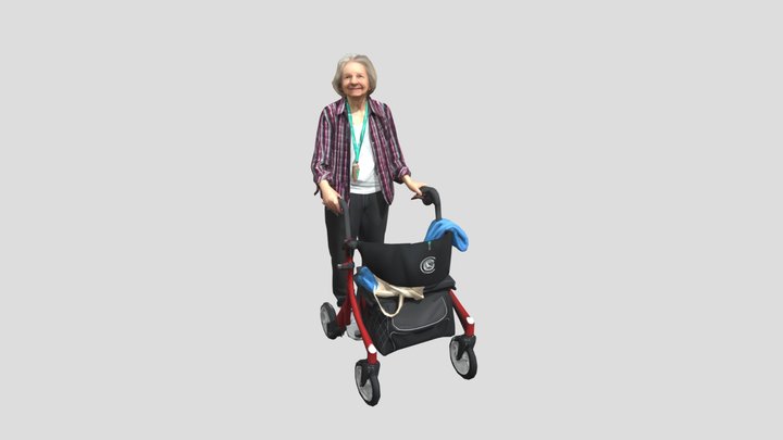 Mom And Rollator_obj – Free 3D Model STL
