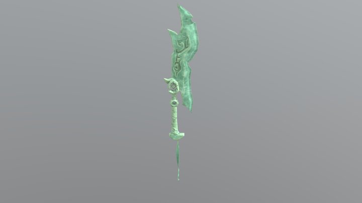 Jade Sword 3D Model