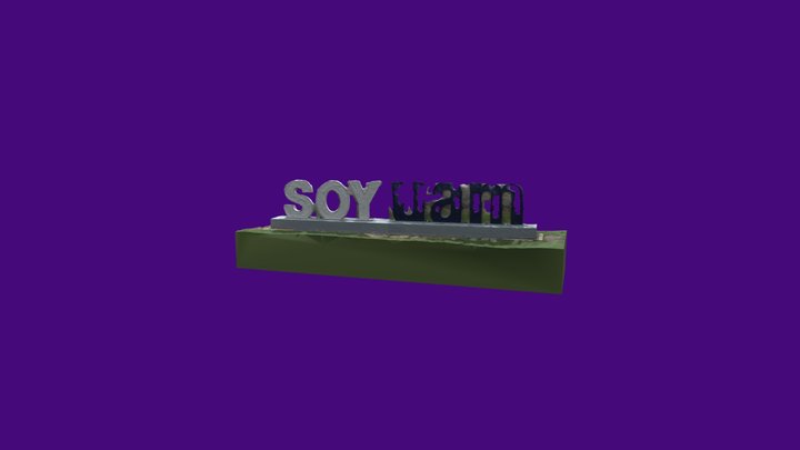 Letras Yo soy UAM Xochimilco. Juan Segura 3D Model