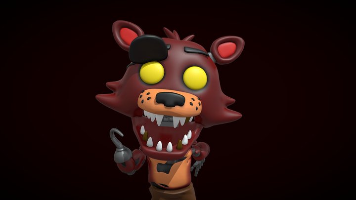 Movie Foxy Funko pop! Custom 3D Model