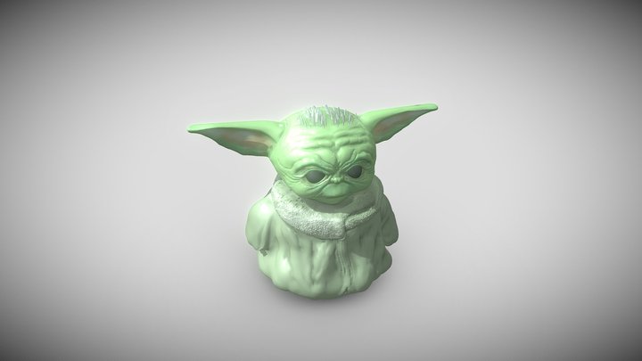 GROGU - Baby Yoda Using The Force - With Cup - PACK 3D model 3D printable