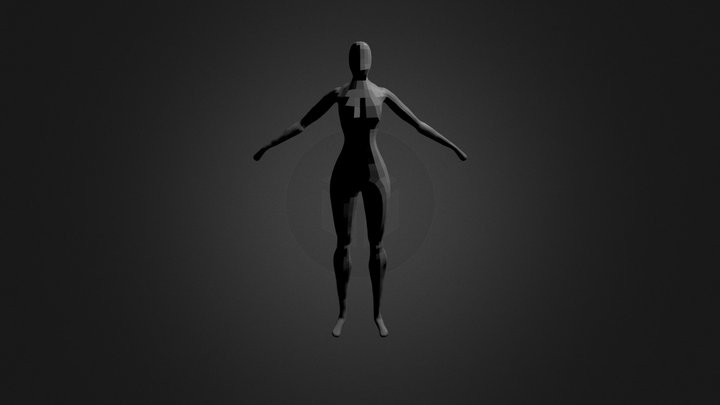 Personagem mulher 3D Model