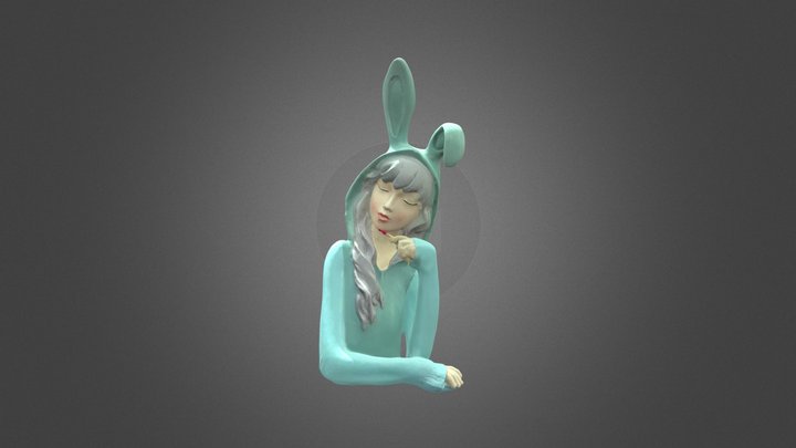Anime Bunny Girl-Scanned by Revopoint POP 3