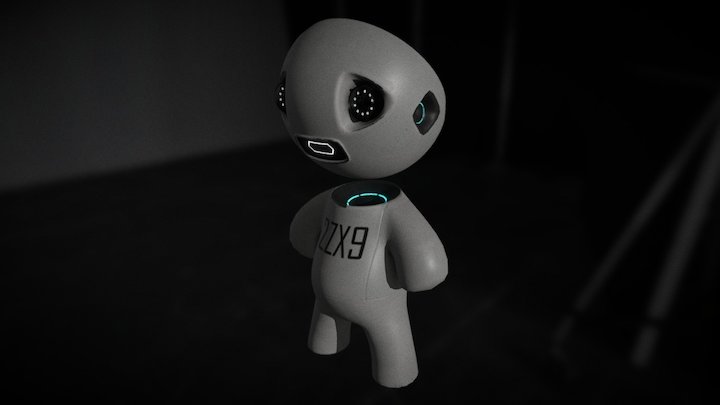 Mini Speaker Bot 3D Model
