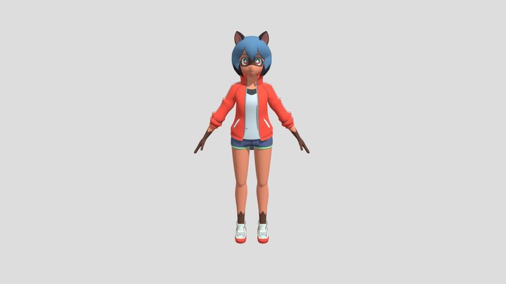 Michiru Walk In Circle 3D Model