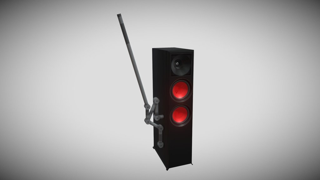 speaker with anthenna
