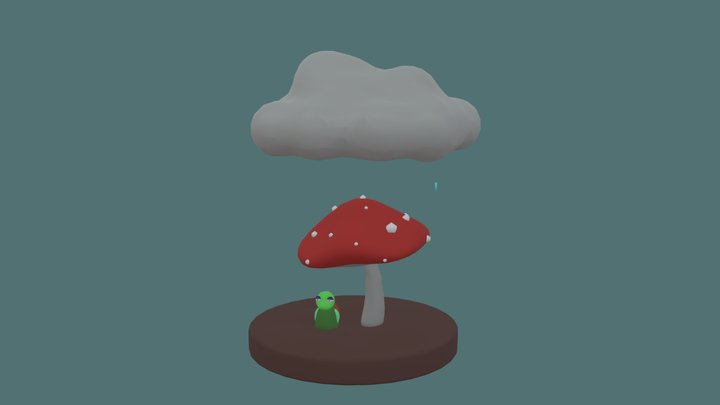 Sculptober, Day08, Rain 3D Model