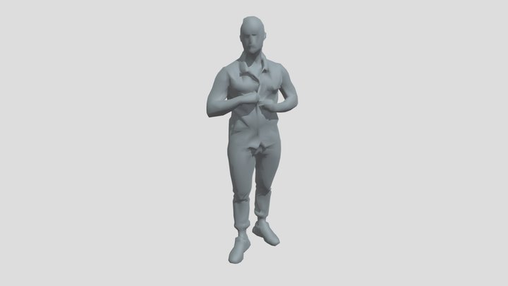 Lowpoly Male Standing