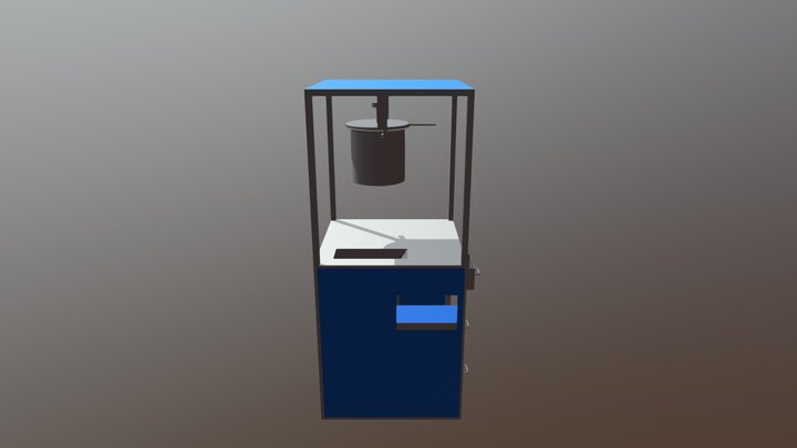 Popcorn Without Wheels 3D Model
