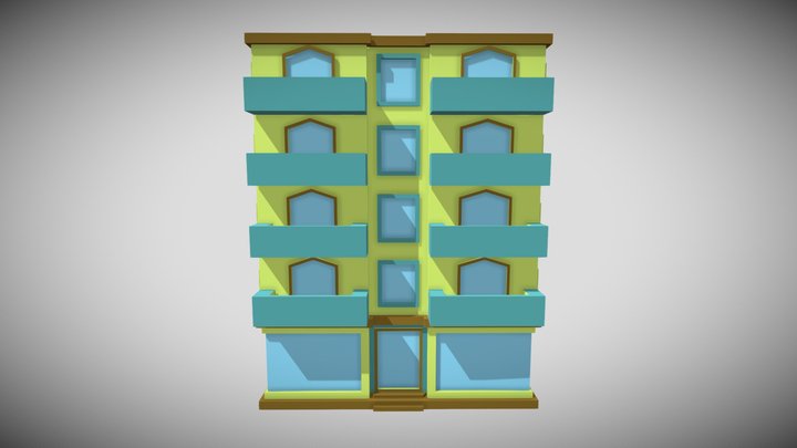 Building 3D Low Poly 3D Model