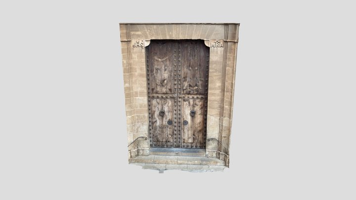 Church door Pollença 3D Model