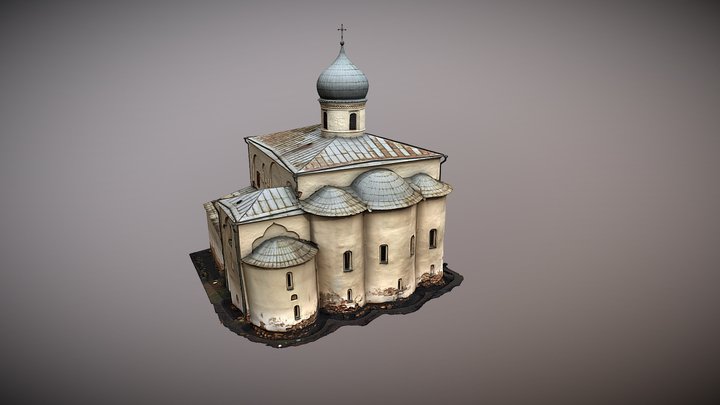 Dormition in the Market Place Novgorod 3D Model