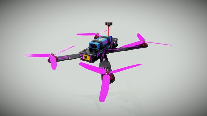 FPV Drone 3D Model
