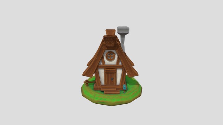 Stylized House 3D Model