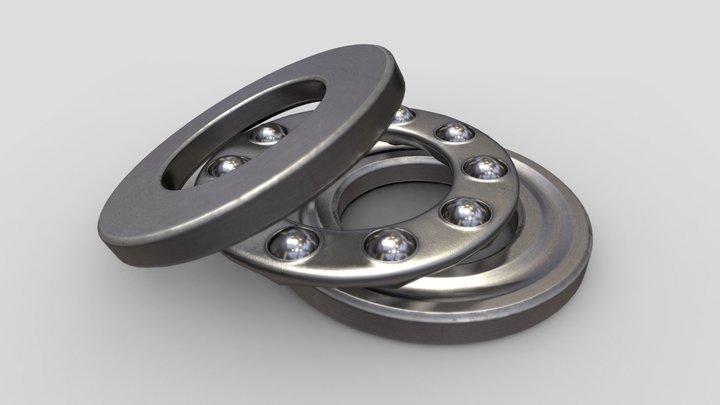 Thrust ball bearing 3D Model