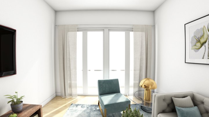 Living Room After Changes 3D Model