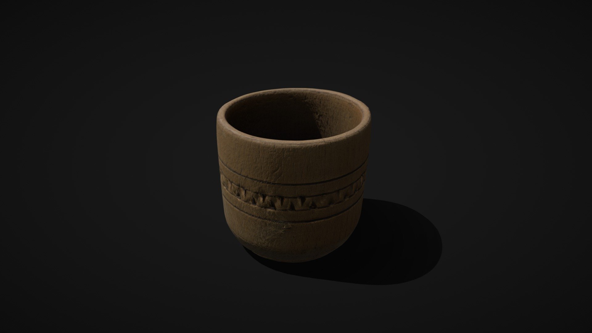 Wooden cup photogrammetry | Game ready asset