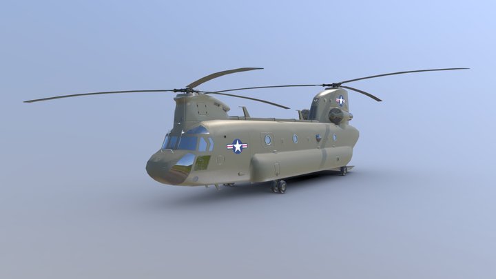 CH-47 Chinook 3D Model