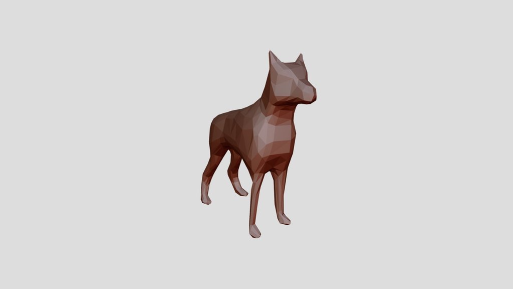 doberman low poly