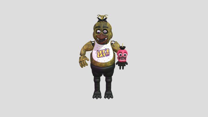 Withered freddy fazbear ufmp - Download Free 3D model by Tgames