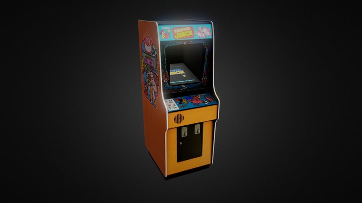 Donkey Kong Jr ArcadeMachine 3D Model