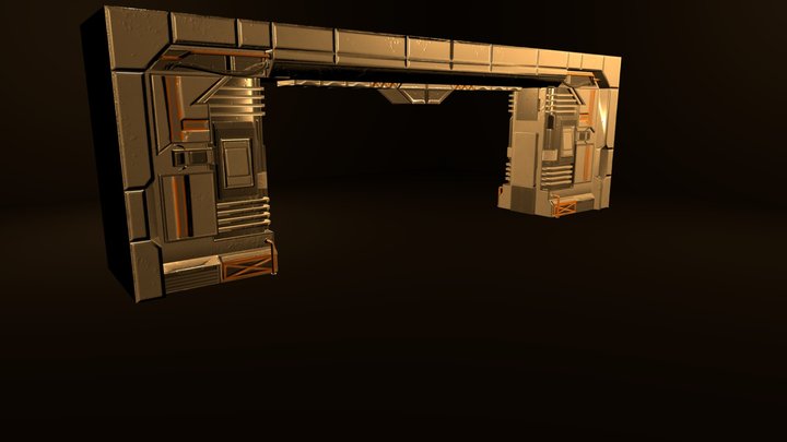 Sci Fi Door 3D Model