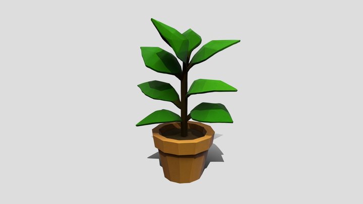 indie style flower pot 3D Model