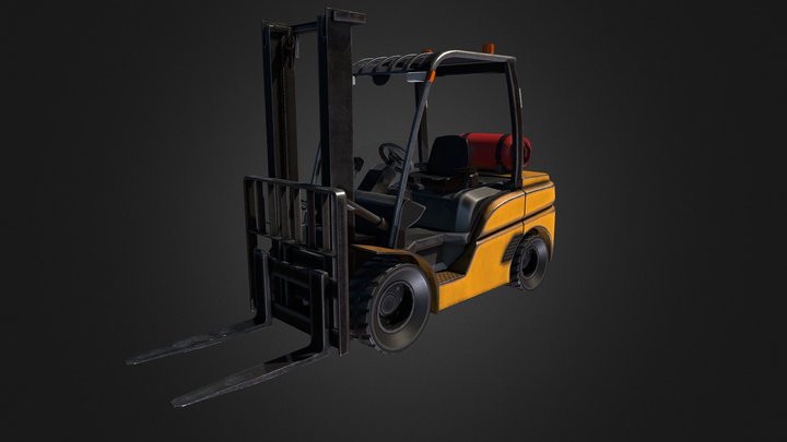 Forklift Truck 3D Model