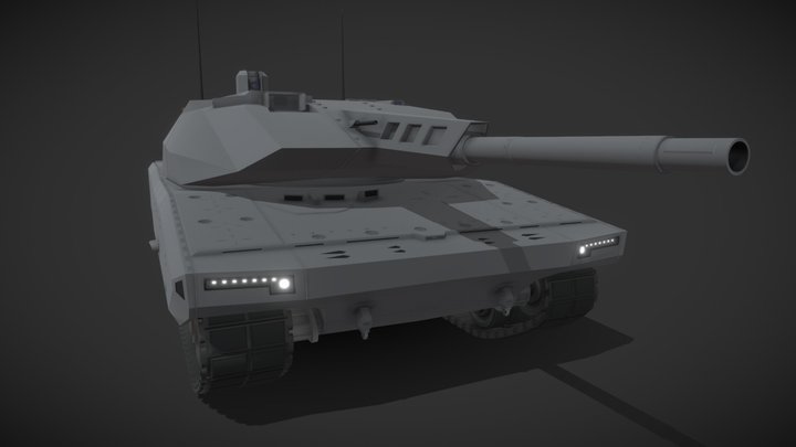 Modern Tank Panther kf51 3D Model