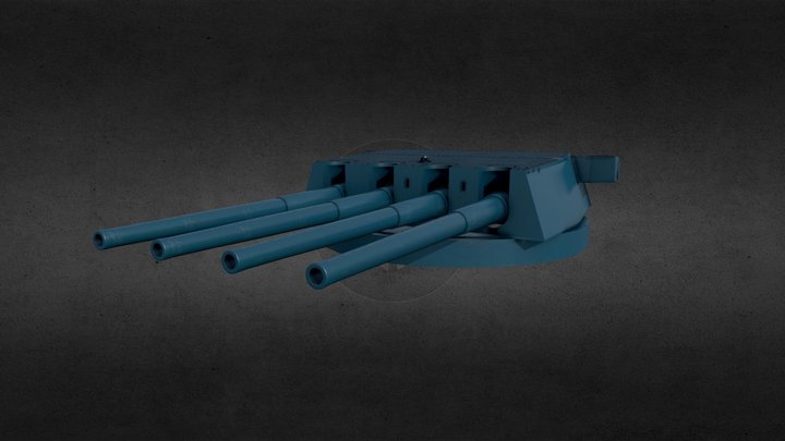 King Georges V class Mark III turret 3D Model
