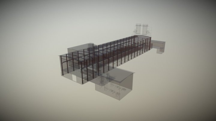 Zgh Bolesław - Hala wanien 3D Model