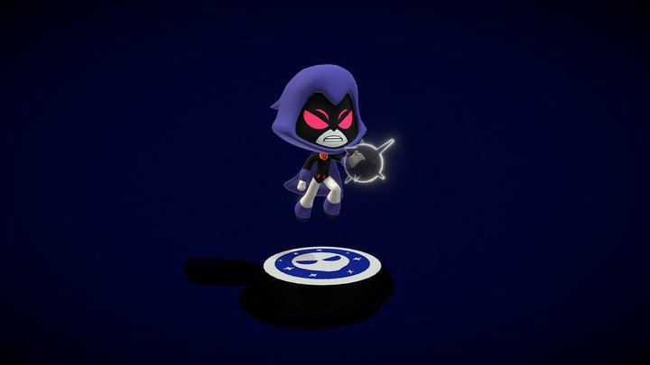 Raven Figure 3D Model