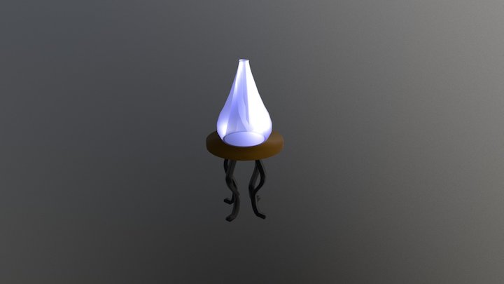 Vase on a table 3D Model