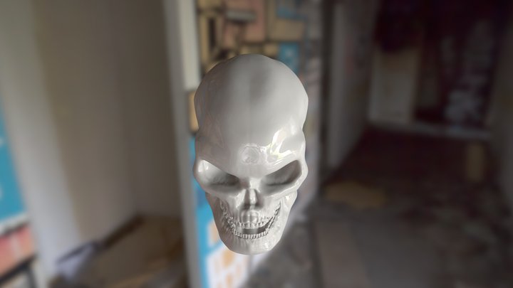 Angry Skull 3D Model