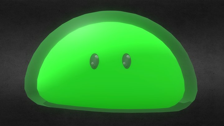Green Slime 3D Model