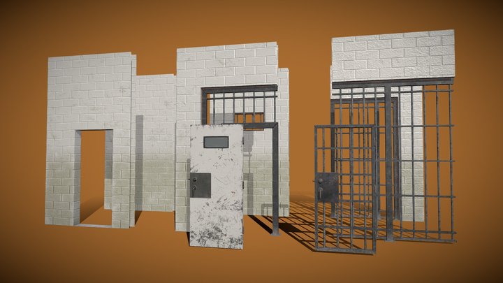 Jail Cell Asset Pack 3D Model