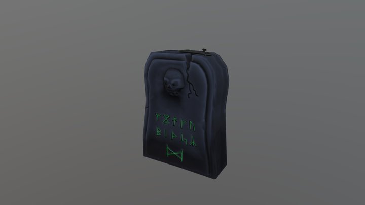 Stylized Tombstone 3D Model