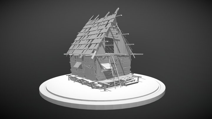 Timber Cabin 3D Model