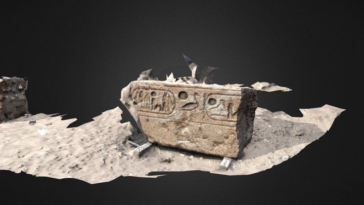 Pharaonic tomb : Part of a wall 3D Model
