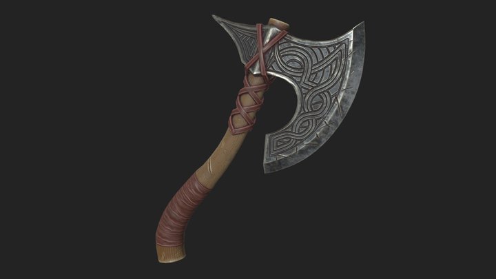 Viking Axe 3D Model