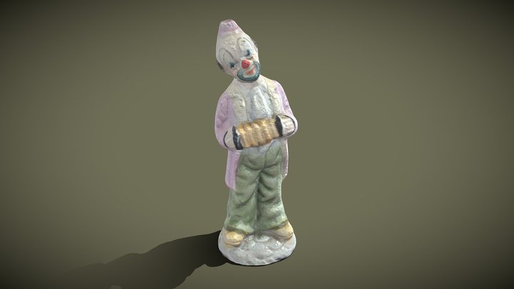 Clown Statue 3D Model