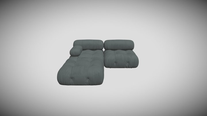 Titan_Grey1_sofa_model 3D Model